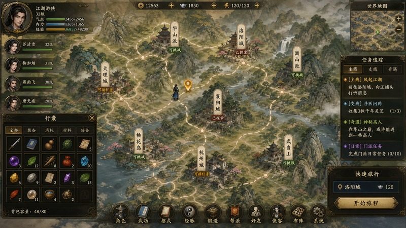 金庸群侠传5爱与死仙狐MOD六周年 任务推进 实机截图 6